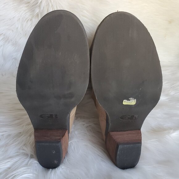 Gianni Bini Tan Leather Western Wrinkle Tall Riding Boots SZ 8 - Picture 9 of 14